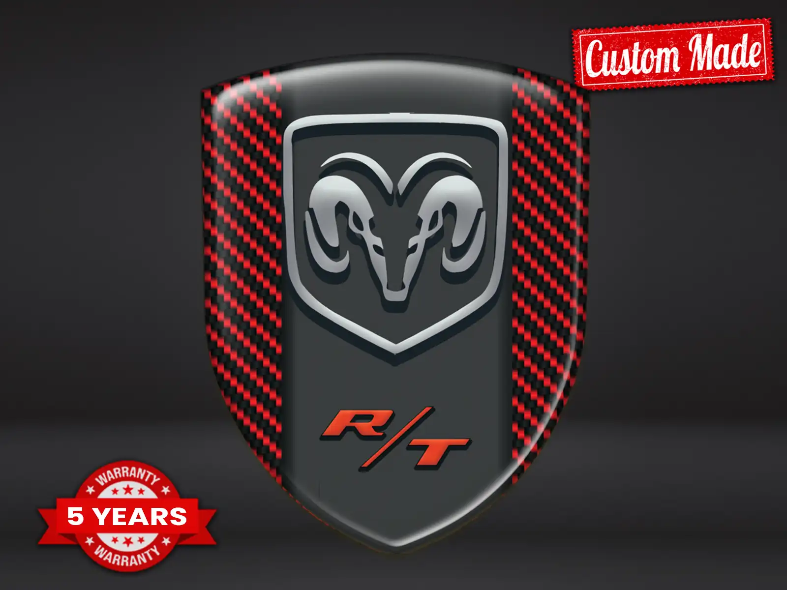 Dodge Logosticker Robust Universal Hochwertig
